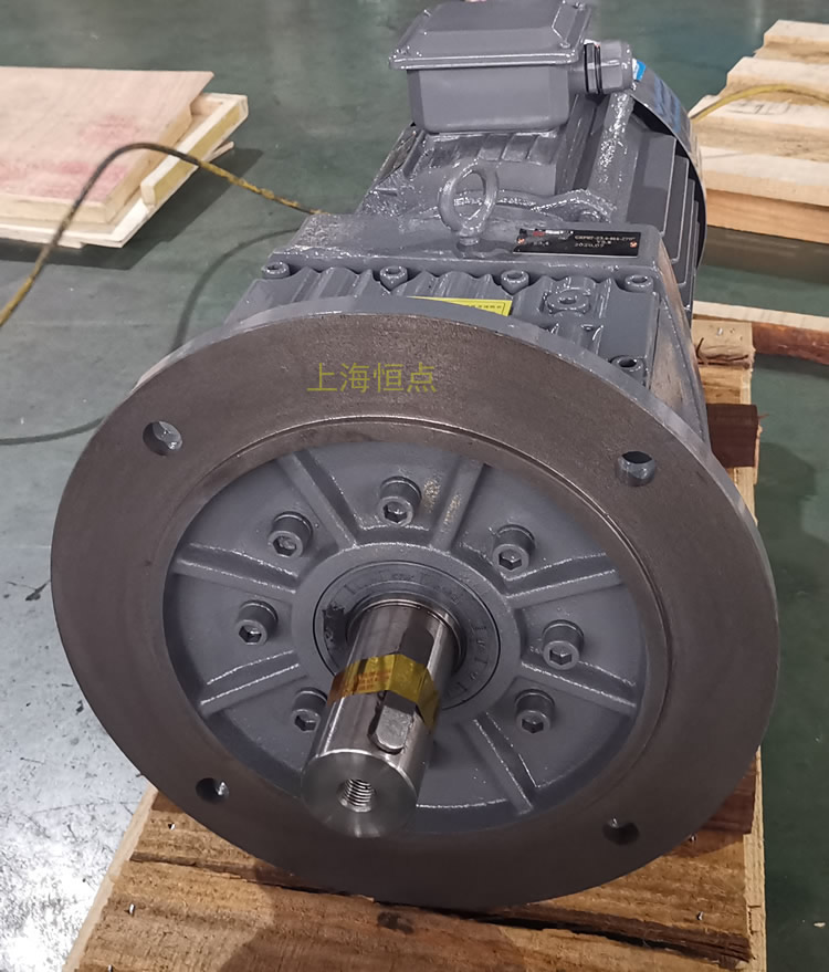 RF87減速機，立式安裝，輸入配電機，實物照片如下